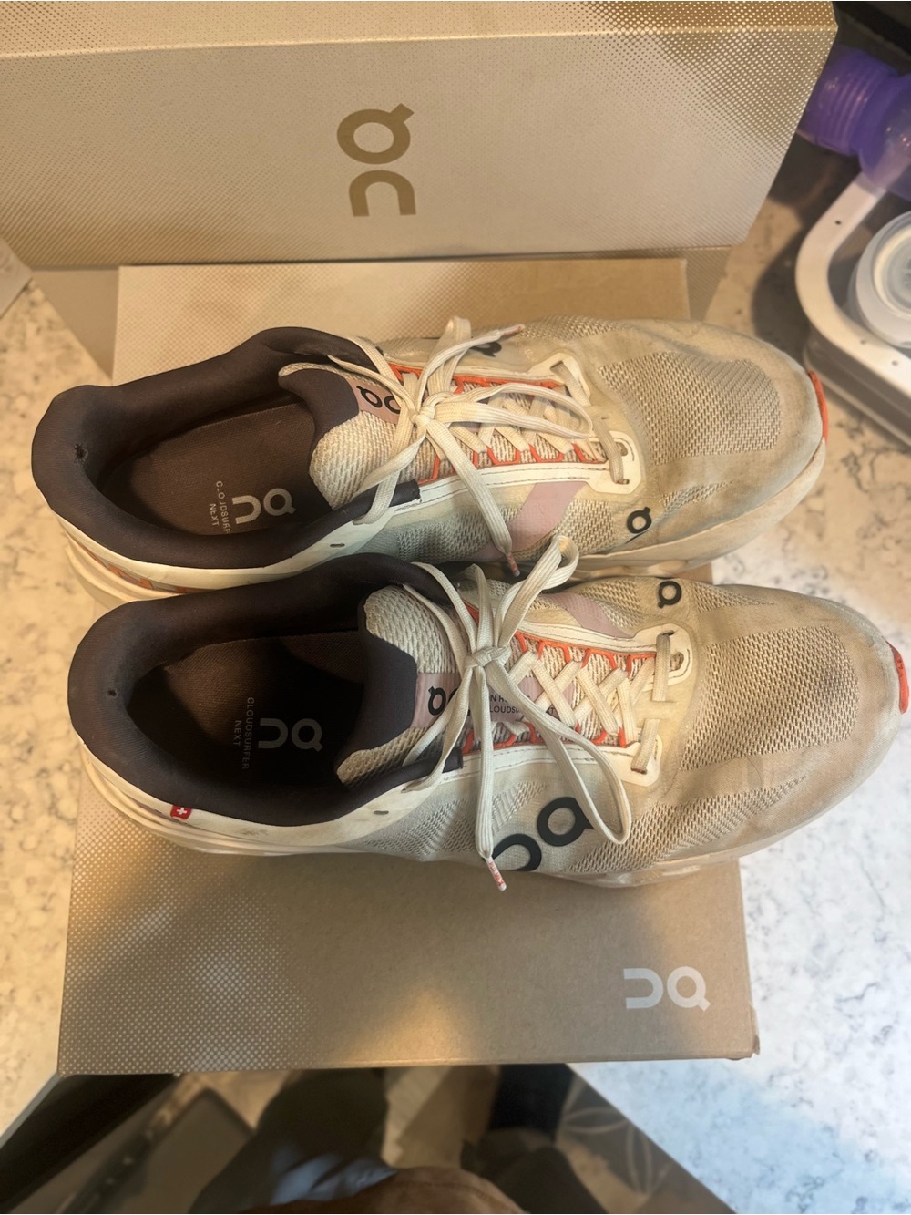 On Running Men’s Cloudsurfer Next Size 11 White/Flame in Color Tons of Life Left - Picture 11 of 17